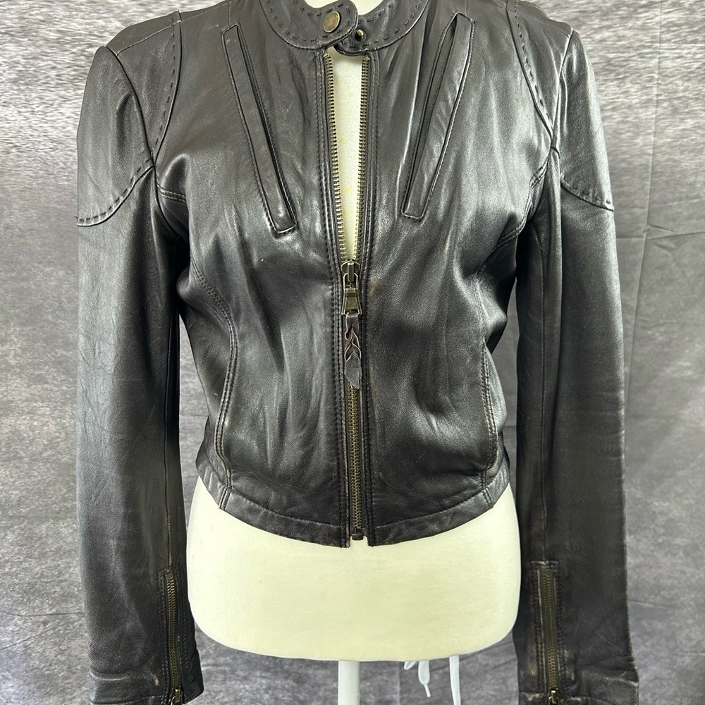 Women's soft dark brown Leather Jacket